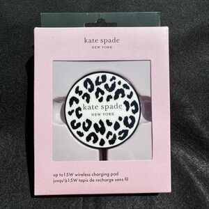 Kate Spade NY Leopard Magnetic Wireless Charger 15W Apple Samsung Rare Chic